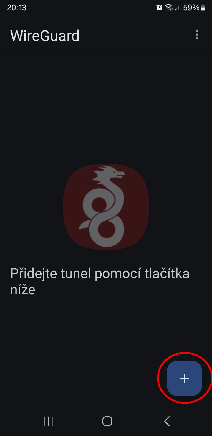 Wireguard nový tunel